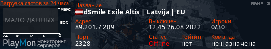 баннер для сервера arma3. dSmile Exile Altis | Latvija | EU