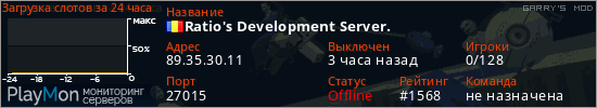баннер для сервера garrysmod. Ratio's Development Server.