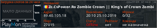 баннер для сервера cs. Zc.CsPower.Ro Zombie Crown || King's of Crown Zombie