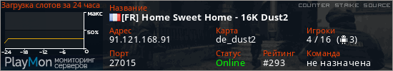 баннер для сервера css. [FR] Home Sweet Home - 16K Dust2