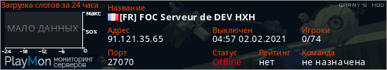 баннер для сервера garrysmod. [FR] FOC Serveur de DEV HXH