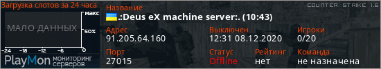 баннер для сервера cs. .:Deus eX machine server:. (10:43)