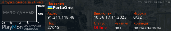 баннер для сервера cs. PortaOne