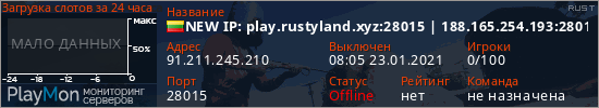 баннер для сервера rust. NEW IP: play.rustyland.xyz:28015 | 188.165.254.193:28015