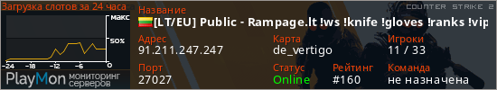 баннер для сервера cs2. [LT/EU] Public - Rampage.lt !ws !knife !gloves !ranks !vip