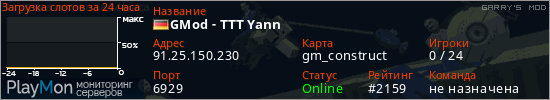 баннер для сервера garrysmod. GMod - TTT Yann