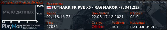 баннер для сервера ark. FUTHARK.FR PVE x5 - RAGNAROK - (v341.22)