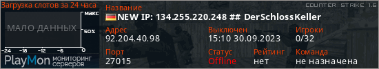 баннер для сервера cs. NEW IP: 134.255.220.248 ## DerSchlossKeller