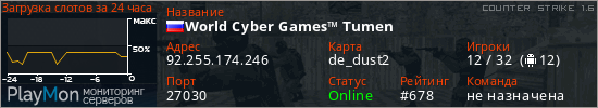 баннер для сервера cs. World Cyber Games™ Tumen