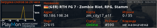 баннер для сервера css. (GER) RTH FG 7 - Zombie Riot, RPG, Stamm
