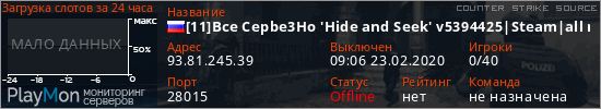 баннер для сервера css. [11]Bce Cepbe3Ho 'Hide and Seek' v5394425|Steam|all maps|