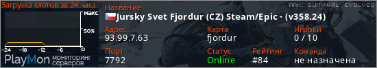 баннер для сервера ark. Jursky Svet Fjordur (CZ) Steam/Epic - (v358.24)