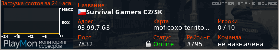 баннер для сервера css. Survival Gamers CZ/SK