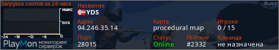 баннер для сервера rust. YDS