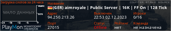 баннер для сервера css. (GER) aimroyale | Public Server | 16K | FF On | 128 Tick