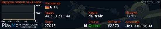 баннер для сервера garrysmod. GHK