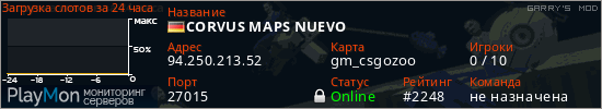 баннер для сервера garrysmod. CORVUS MAPS NUEVO