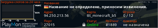 баннер для сервера garrysmod. Название не определено, приносим извинения.