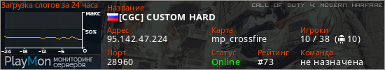 баннер для сервера cod4. [CGC] CUSTOM HARD
