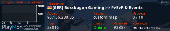 баннер для сервера rust. [GER] Bossbagoh Gaming >> PvEvP & Events