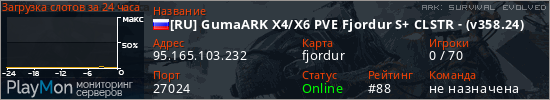баннер для сервера ark. [RU] GumaARK X4/X6 PVE Fjordur S+ CLSTR - (v358.24)