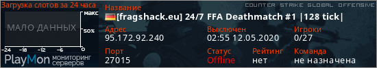 баннер для сервера csgo. [fragshack.eu] 24/7 FFA Deathmatch #1 |128 tick|