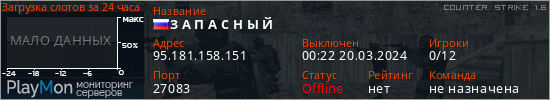 баннер для сервера cs. З А П А С Н Ы Й