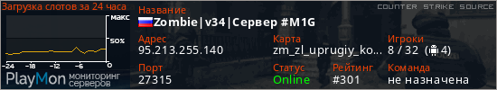 баннер для сервера css. Zombie|v34|Сервер #M1G