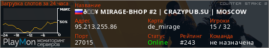 баннер для сервера cs2. 🔥 MIRAGE-BHOP #2 | CRAZYPUB.SU | MOSCOW