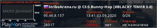 баннер для сервера css. StrikeArena.ru @ CS:S Bunny-Hop [#BLACKY TIMER 3.0]