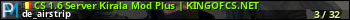 юзербар для сервера cs. CS 1.6 Server Kirala Mod Plus | KINGOFCS.NET